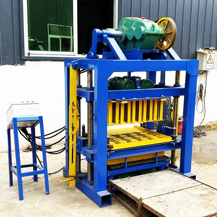 Cement Brick Making Machine QT4-40 Manual Block Production Line with High Efficiency and Free Installation Guide