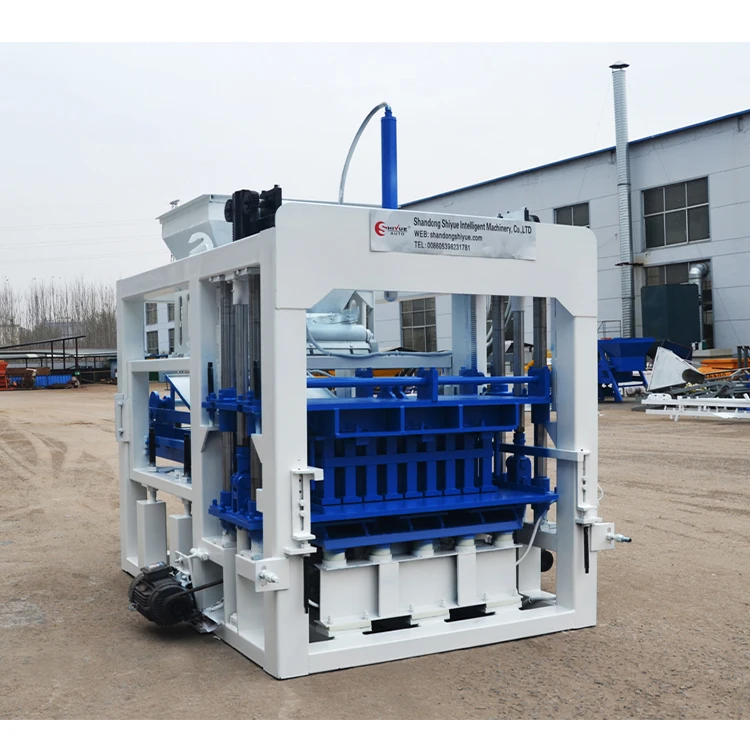 QT5-15 Hydraulic PLC Controlled Hollow Brick Making Machine Automatic Gear-Driven Cement Block Moulding Machine
