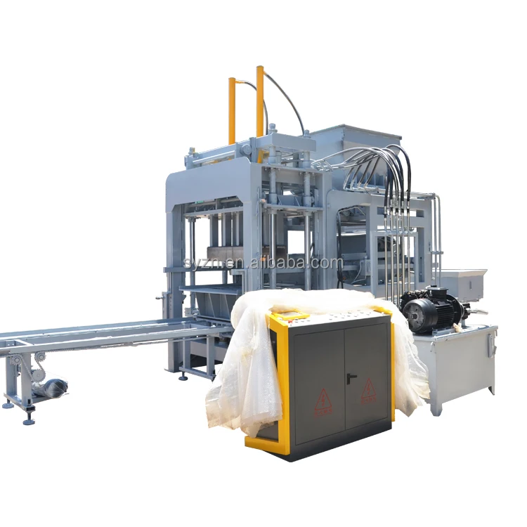 Hot Sale QT7-15 Automatic Hydraulic Pavement Brick Hollow Block Making Machine Interlock Cement Raw Material PLC Engine Easy