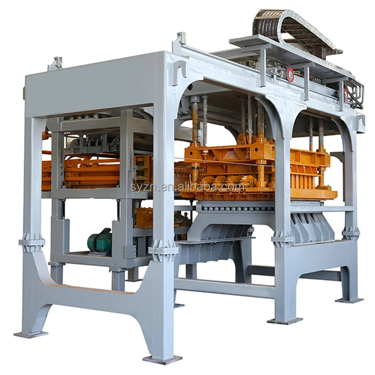 SHIYUE Factory QT18-25 Fully Automatic Pallet-free Solid Block Brick Making Machinery  Production Line