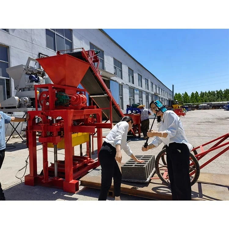 QTJ4-35 Concrete Hollow Block Machine for Sale Small Brick Making Machine