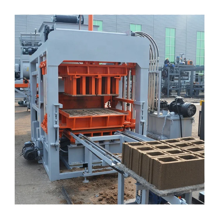 Hot Selling Russian Cement Mixing Making Interlocking Brick Machine in Indonesia With Best Price