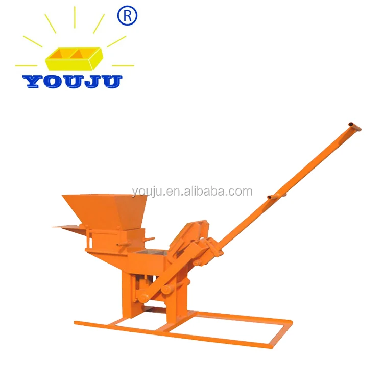 New Manual Interlock Block Making Machine Clay Brick Forming High Efficiency with Bearings and Gears