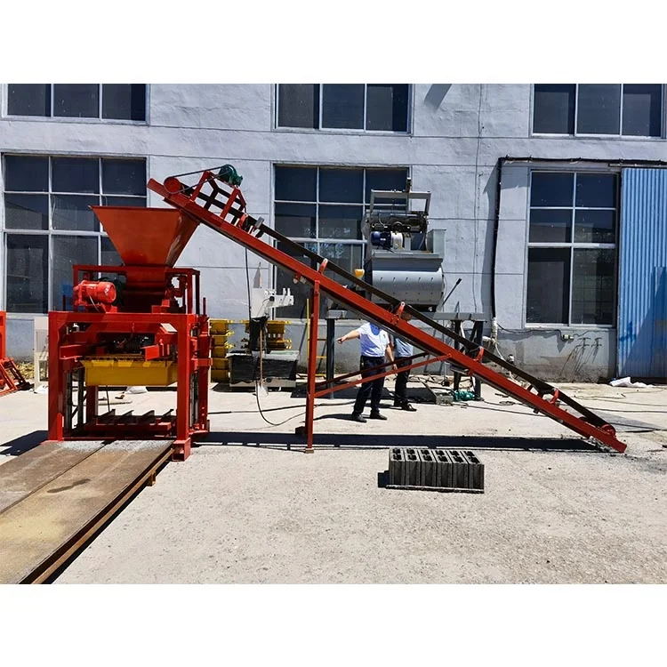 QTJ4-35 Block Making Machine Fully Production Line Semi Automatic Hydraulic Press Cement Paver Brick Making Machinery