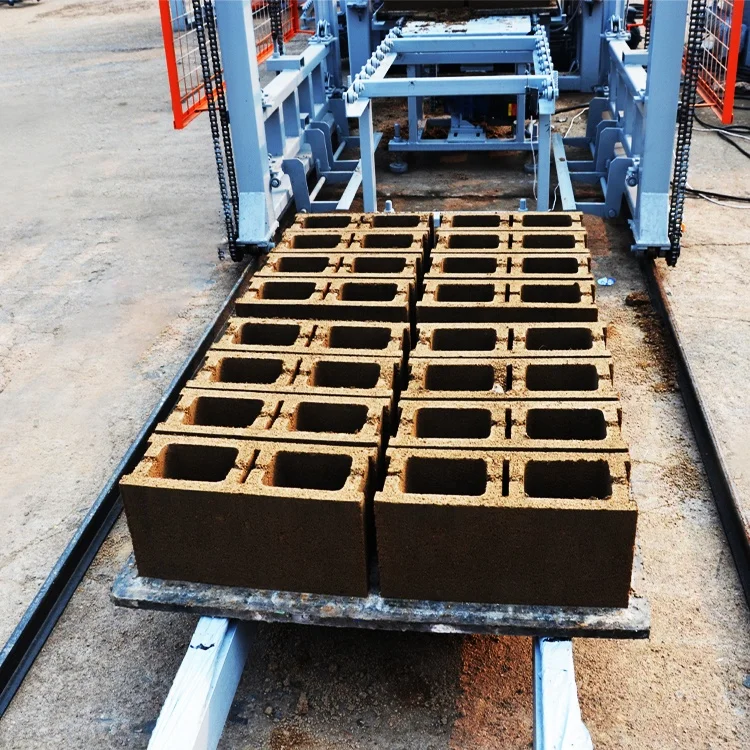 QT6-15 Automatic Hydraulic Vibrating Block Bricks Machine Mechanical Concrete Brick Machine PLC Block Making Machine Turkey