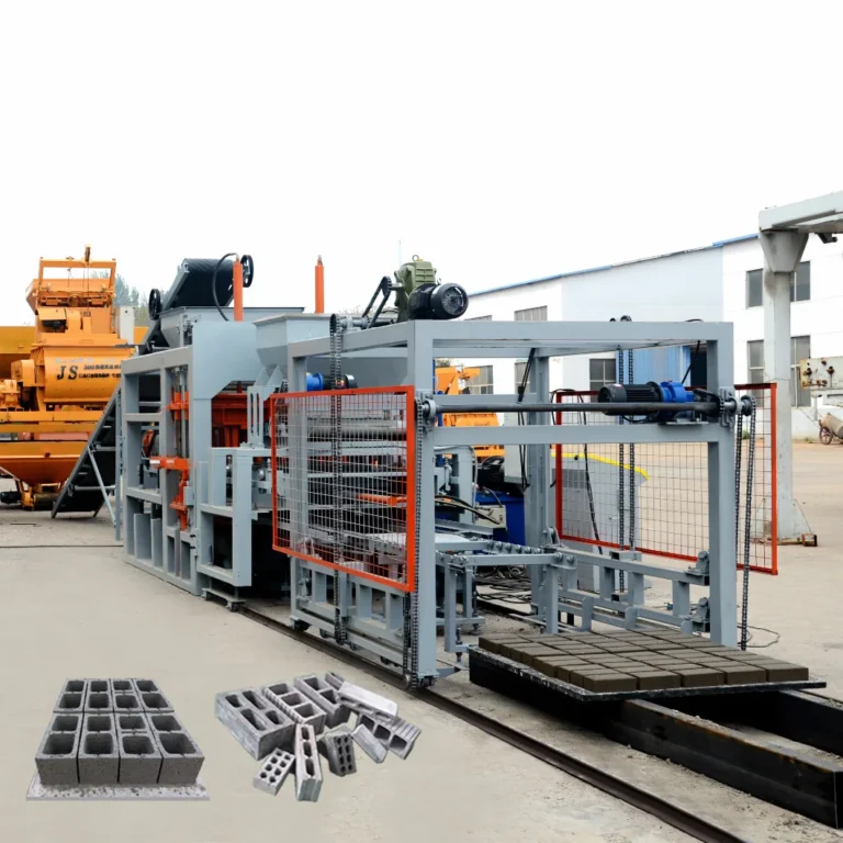 QT8-15 Fully Automatic Hydraulic Hollow Block Paving Making Machine with Concrete Machine to Interlocking Cement Brick Machine