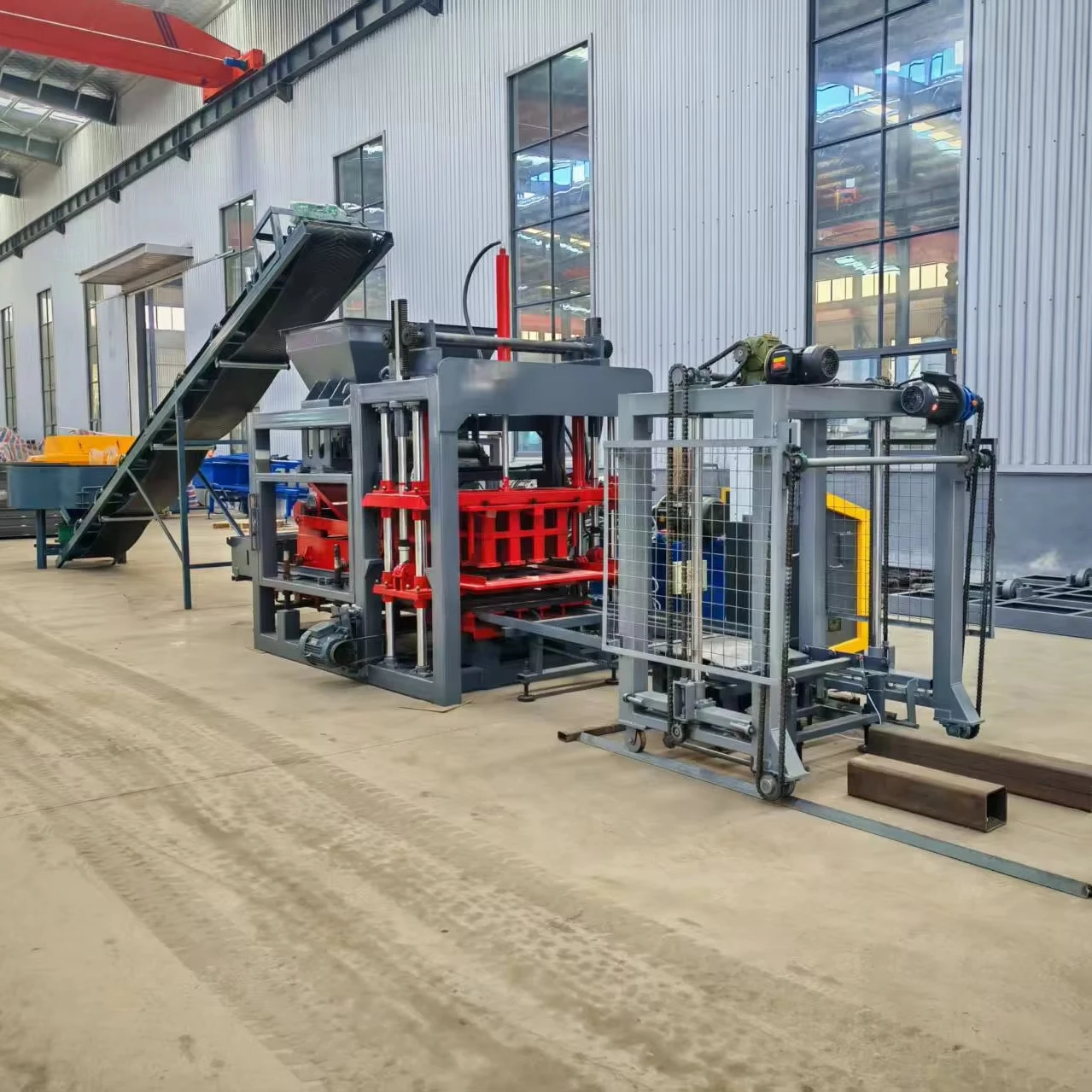 Fully Automatic Hydraulic Interlock Paver Hollow Concrete Block Making Machines Brick Production Line Cement Press to Kenya