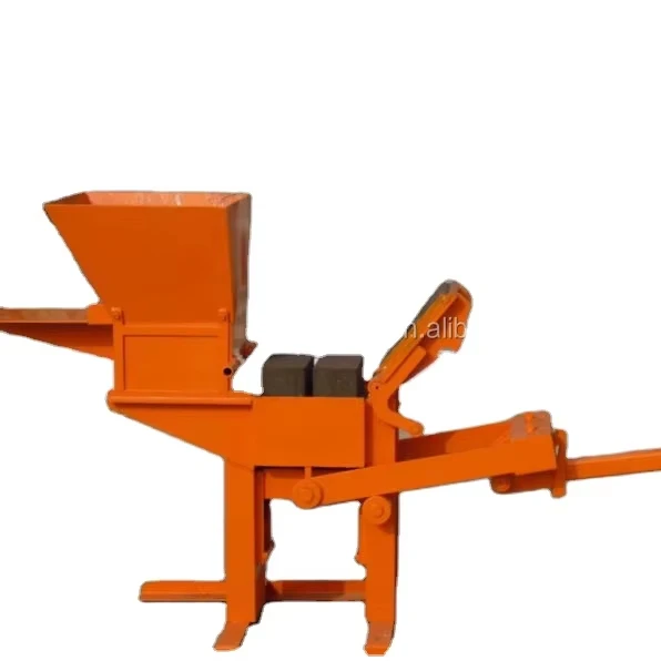 LY2-40 Manual Earth Brick Making Machine Hand-Pressed Clay Interlocking Brick Machine High Efficiency Easy Operate New Condition