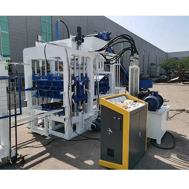 QT4-18 Concrete Hollow Block Making Machine / Cement Solid Brick Machinery / Automatic Bricks Blocks Mould Manufacturing Product