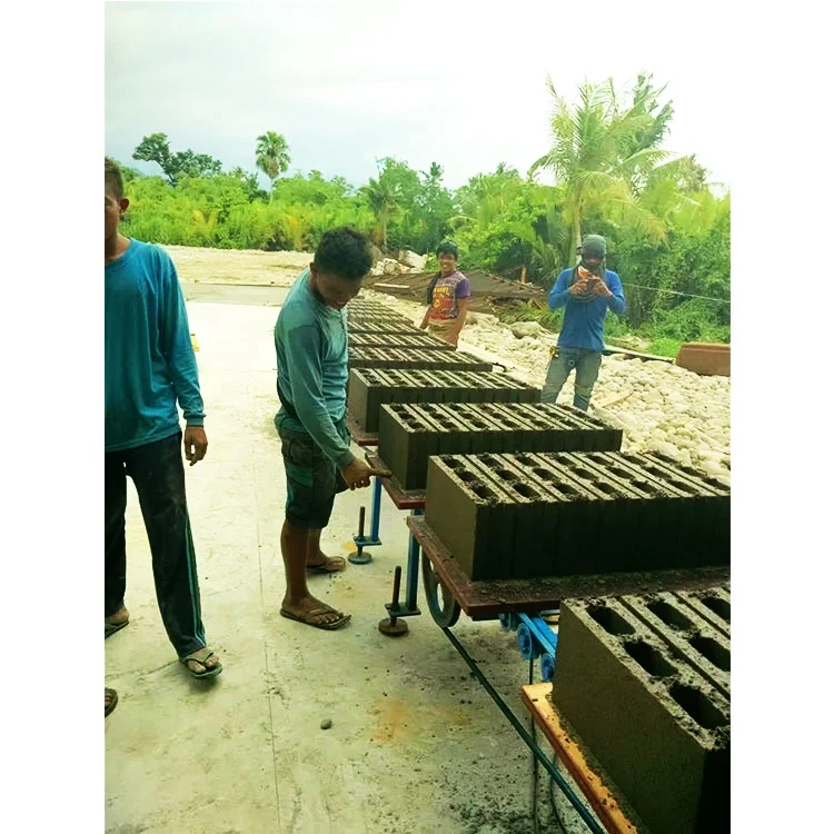 QTJ4-25 Approved Automatic Brick Pakistan Hollow in Mozambique Haiti Block Making Machine for Sale with Large Output