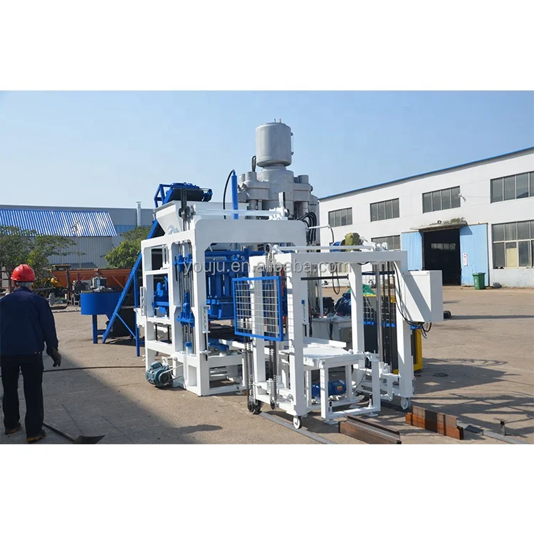 New Design Press Insulated Brick Automatic Concrete Hollow Block Machine in Tunisia for Spare Parts