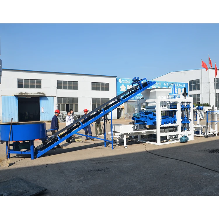 Hydraulic Pressure Fully Automatic Concrete Block Brick Making Machine Brick Production Line High Efficiency Easy Operate Sale