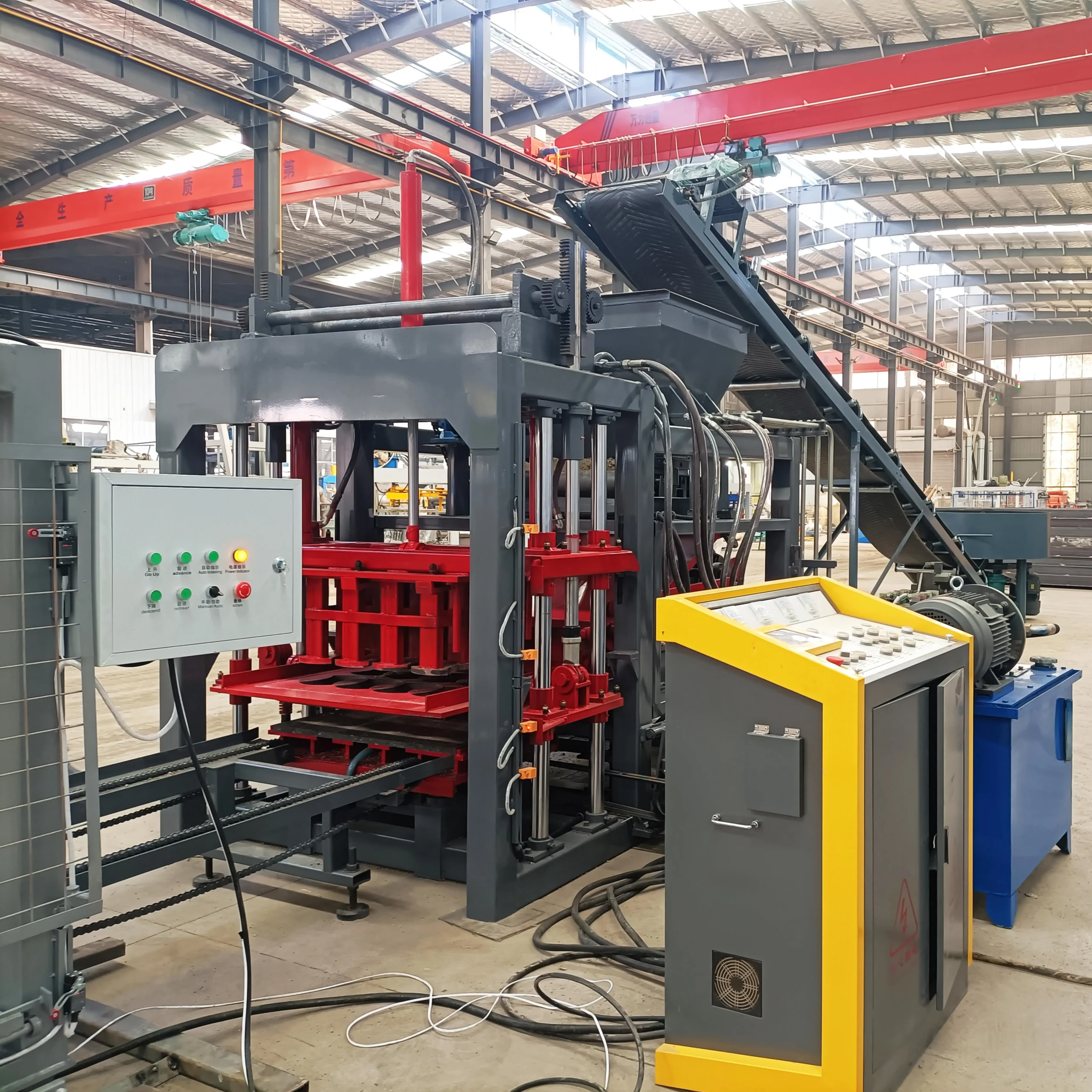 QT4-15 Concrete Block Machine Block Making Machine Fully Automatic
