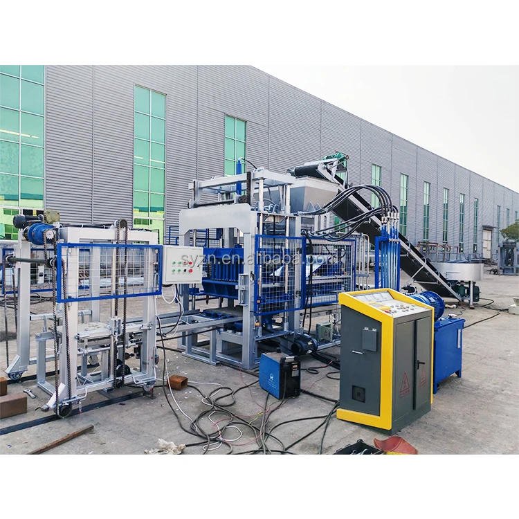 QT4-15 Automatic Concrete Block Making Machine Used Block Making Machine