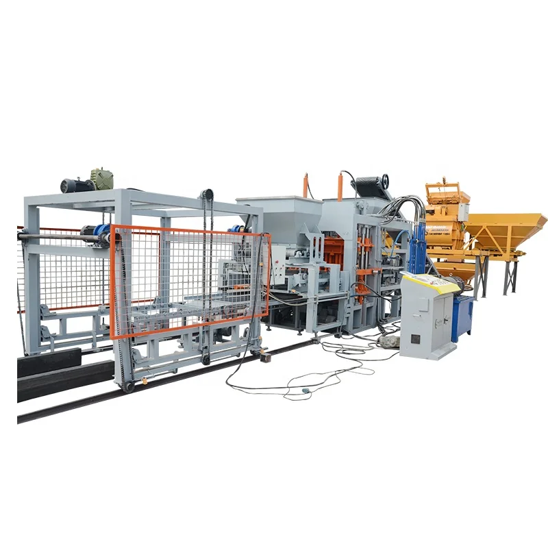 QT7-15 Automatic High Capacity Hydraulic Hollow Block Making Machine with Engine & Motor for Concrete & Cement Bricks
