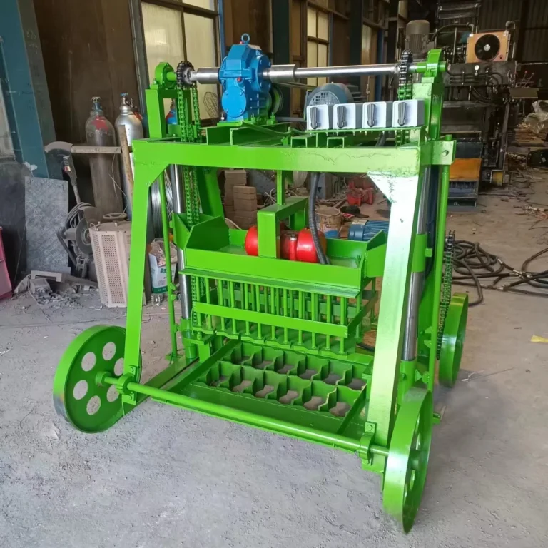 Hollow Concrete Block Making Machine with Engine & Motor Small Manual Brick Production Equipment Easy Operation Low Investment