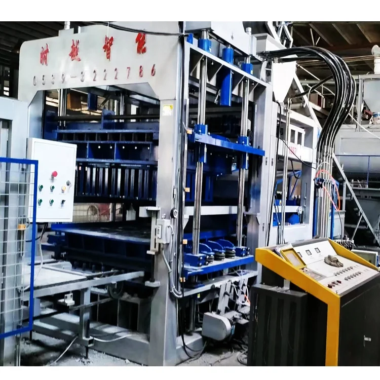 QT15-15 Large Scale High Productivity Fully Automatic Brick Production Line for Hollow Porous Paver Block