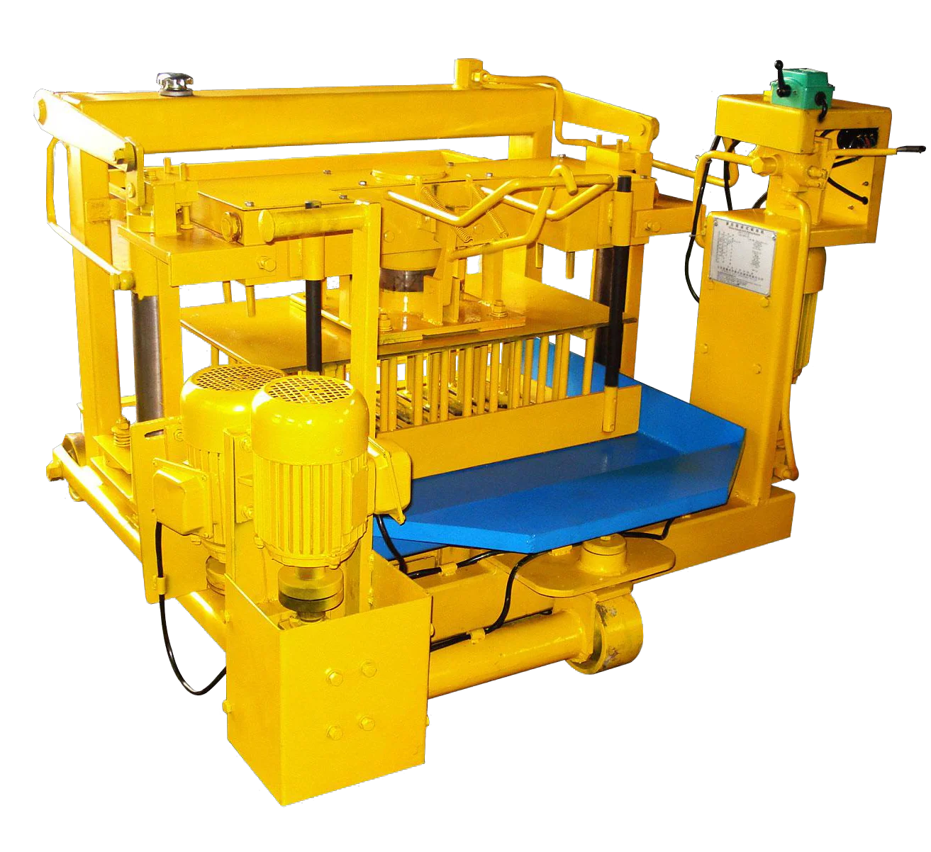 QMY4-30 Mobile Movable Manual Egg-Laying Hollow Brick Block Making Machinery New Condition Core Motor Pump Engine for Concrete