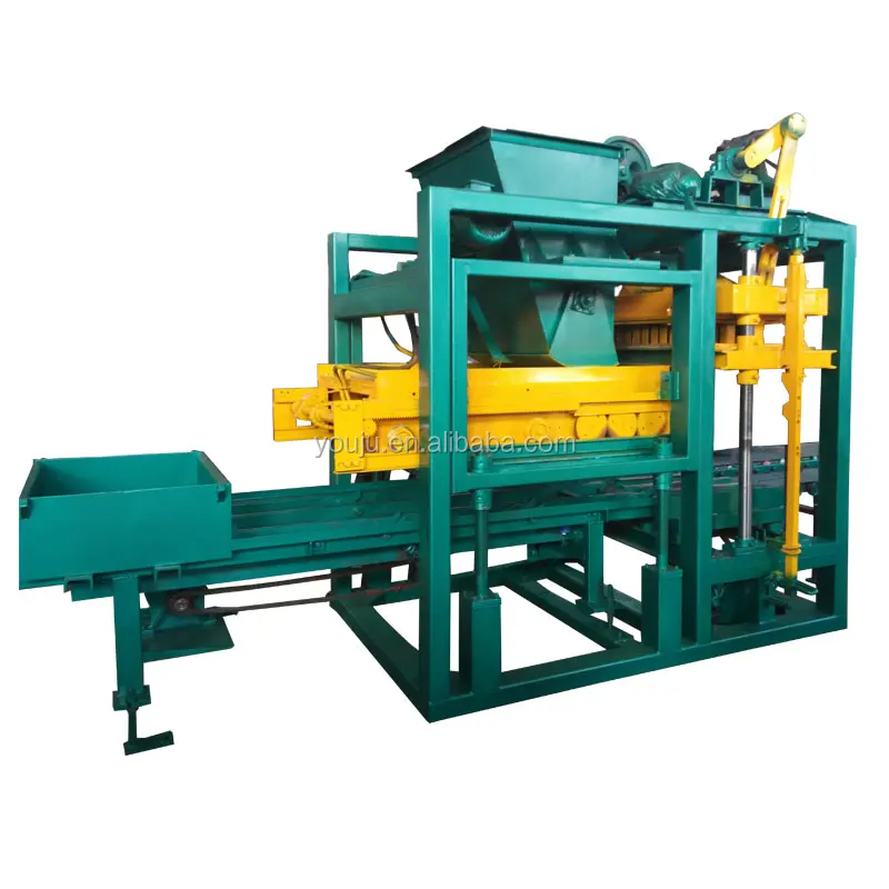 QTJ4-25 Full Automatic PLC Controlled Block Machine Mold Block Brick Making Machine High Efficiency Easy to Operate