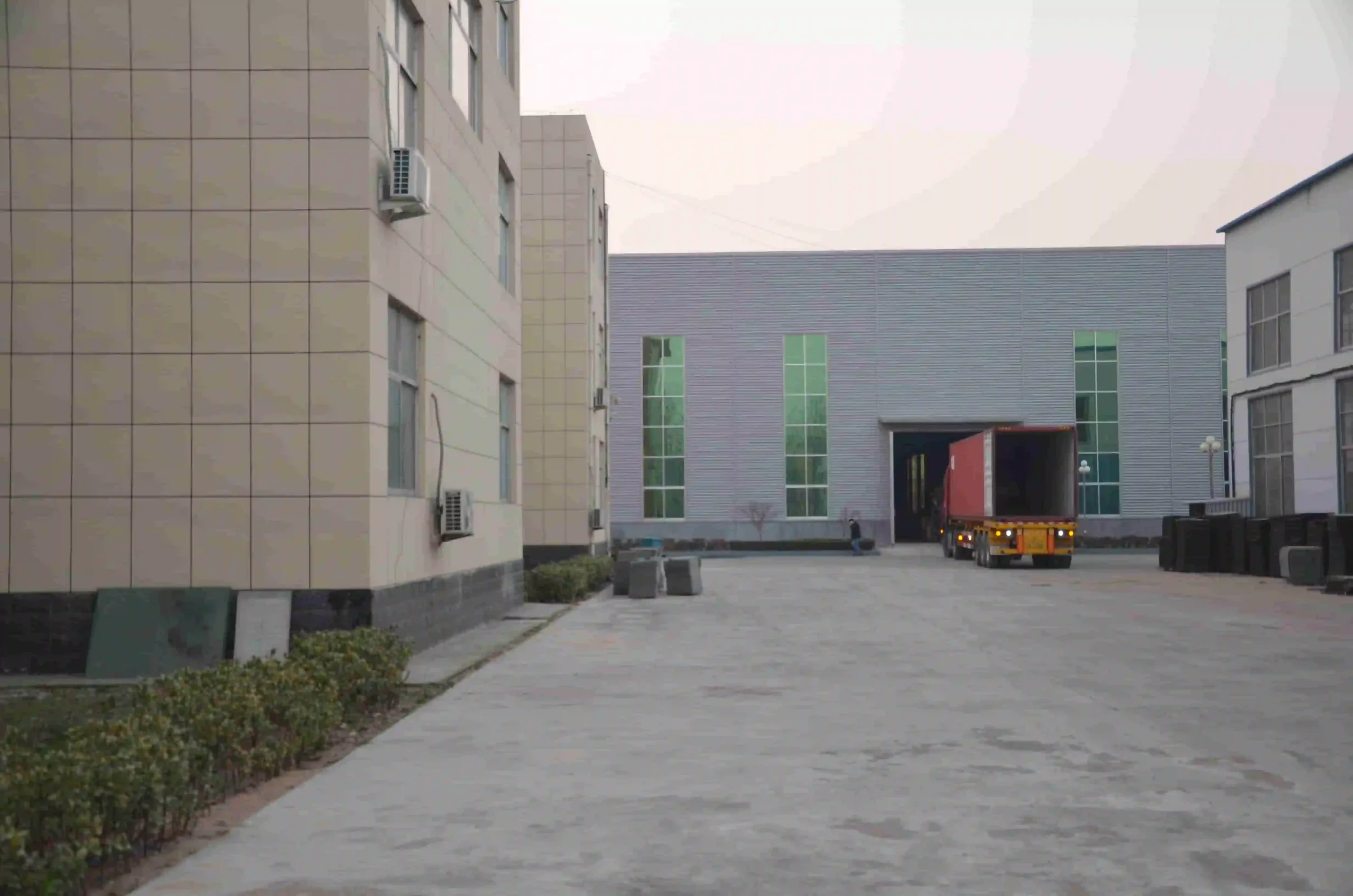 Factory yard and logistics area