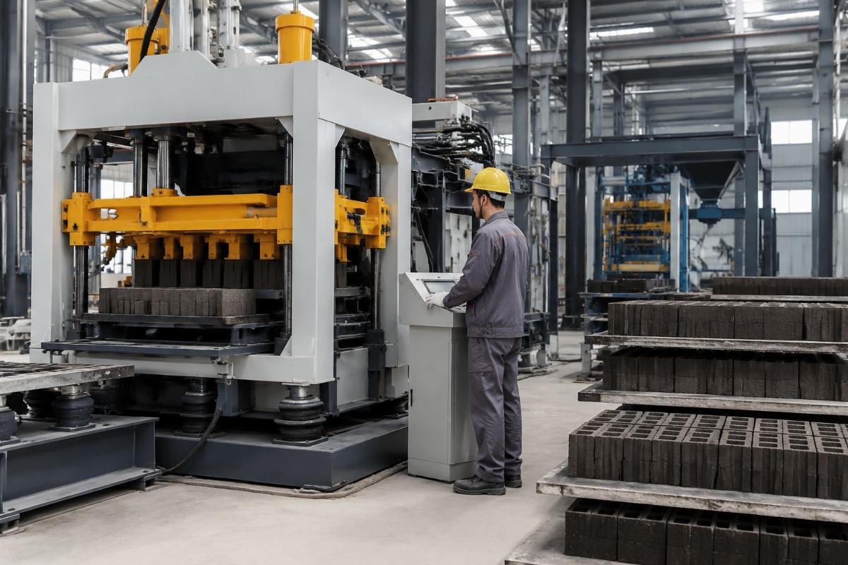 Airbag suspension system vibration absorption in European-style block machine Airbag suspension system absorbing vibration in European-style block machine versus rigid frame transmitting vibration in traditional machine
