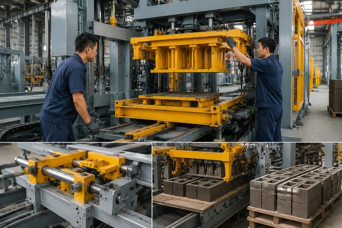 Quick-change mould system mechanism diagram
