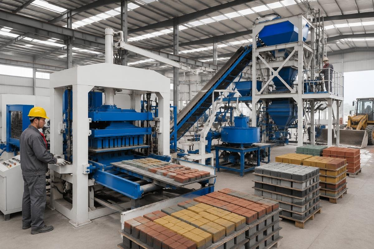 Multi-color paver production line cost breakdown