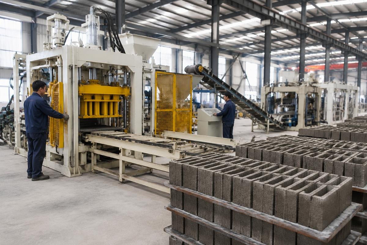 Factory workshop and mould production line overview