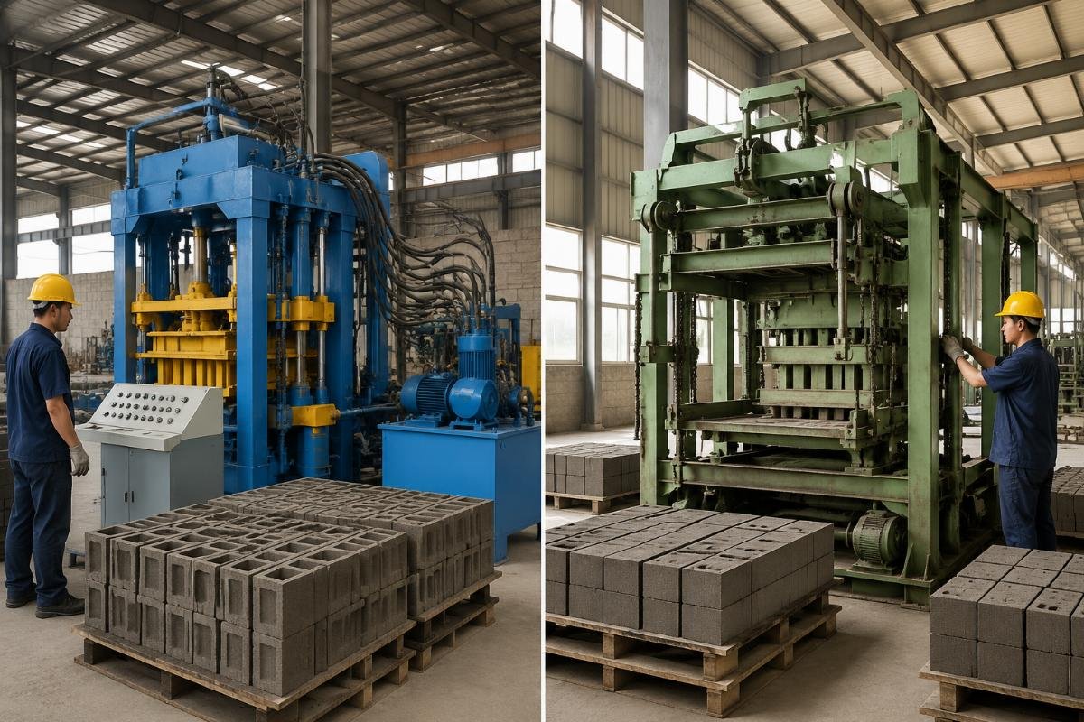 hydraulic block machine vs mechanical block machine 3-year TCO comparison Three-year total cost of ownership comparison between hydraulic and mechanical block machines