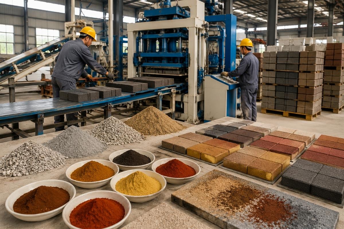Iron oxide pigment selection and mix ratio control