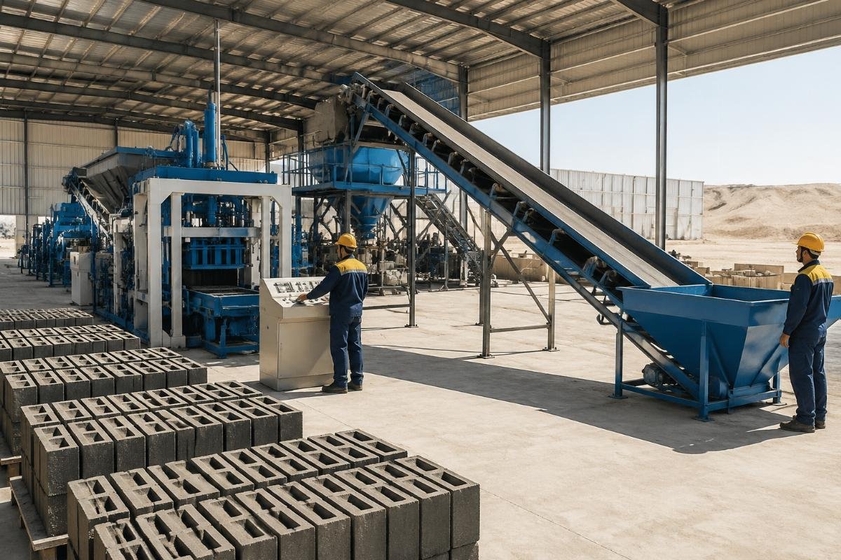 nylon-cord conveyor belt for block manufacturing in arid climate Nylon-cord conveyor belt installed in Central Asian block production facility
