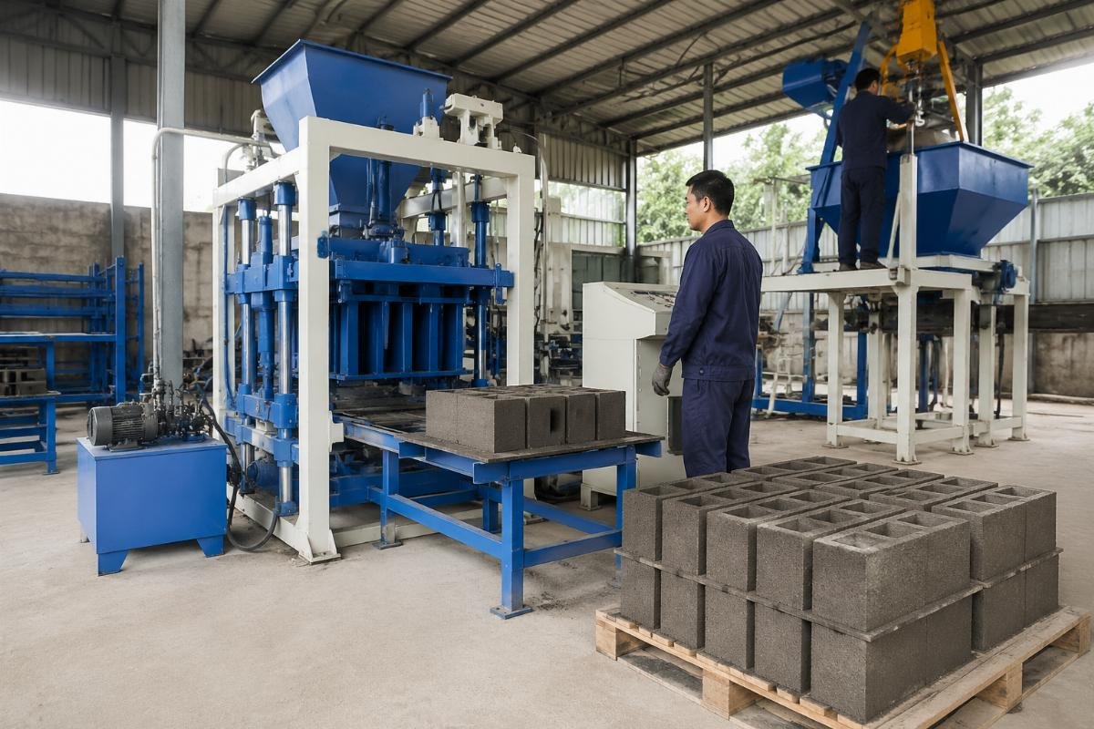 semi-automatic hollow block machine price and configuration Semi-automatic hollow block machine setup for small-scale production