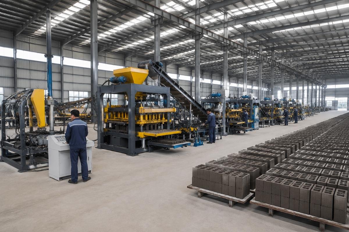 Shandong Shiyue factory showing six workshops and airbag block machine assembly line
