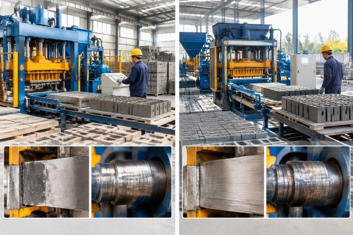 Comparison of component wear patterns between intermittent and continuous operation modes