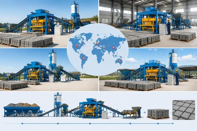 Multi-Site Govt Paver Block Machine Supplier for Sale