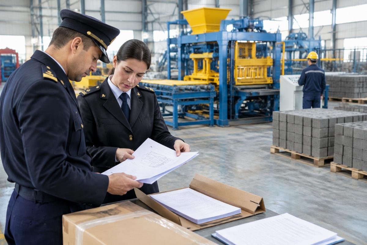 Image of a customs hold notice or inspection report highlighting missing electrical certification documents