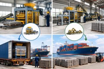 Infographic comparing the total landed cost of buying a single machine via LCL versus a partial line via FCL